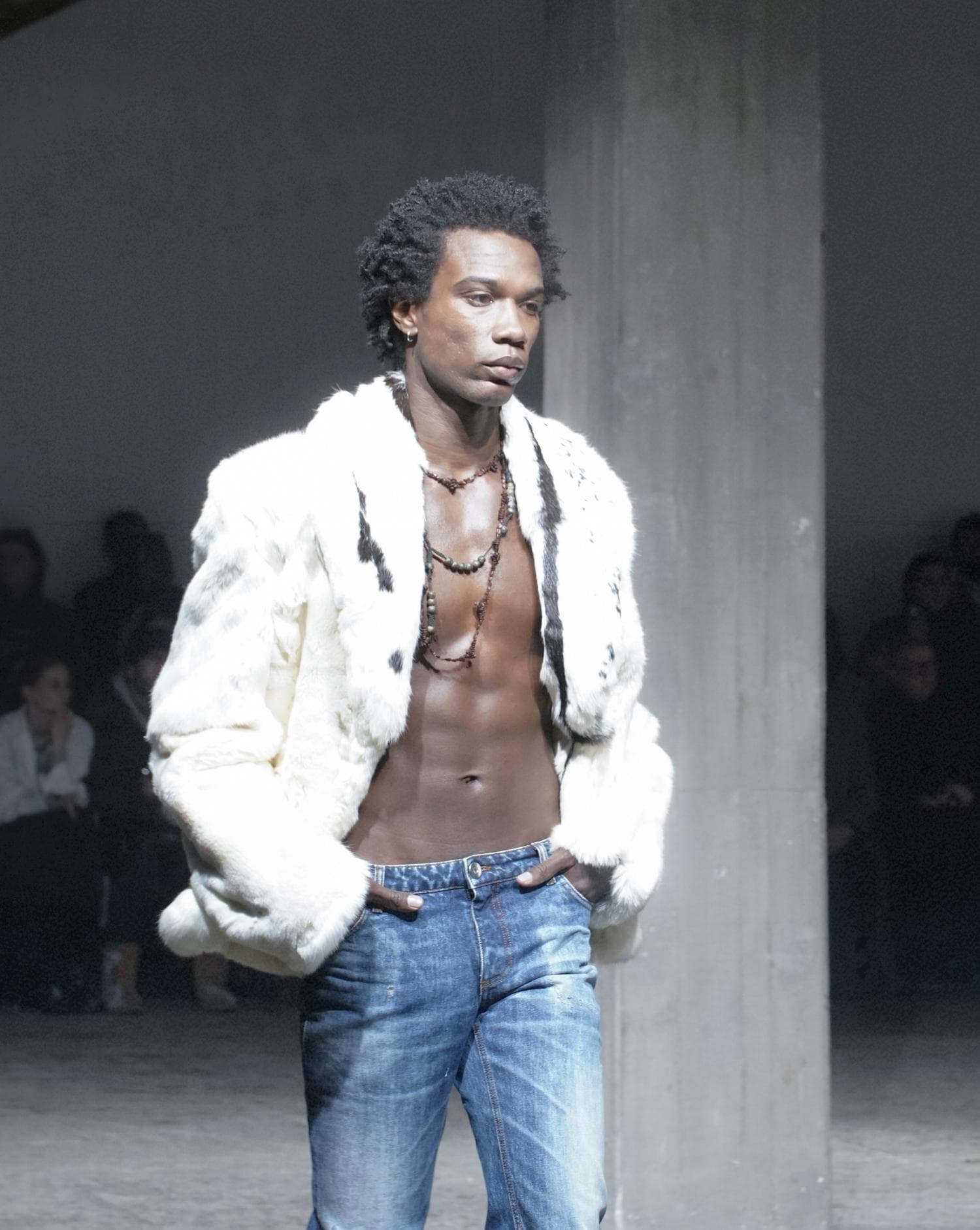 Model walking at SF1OG AW 2026